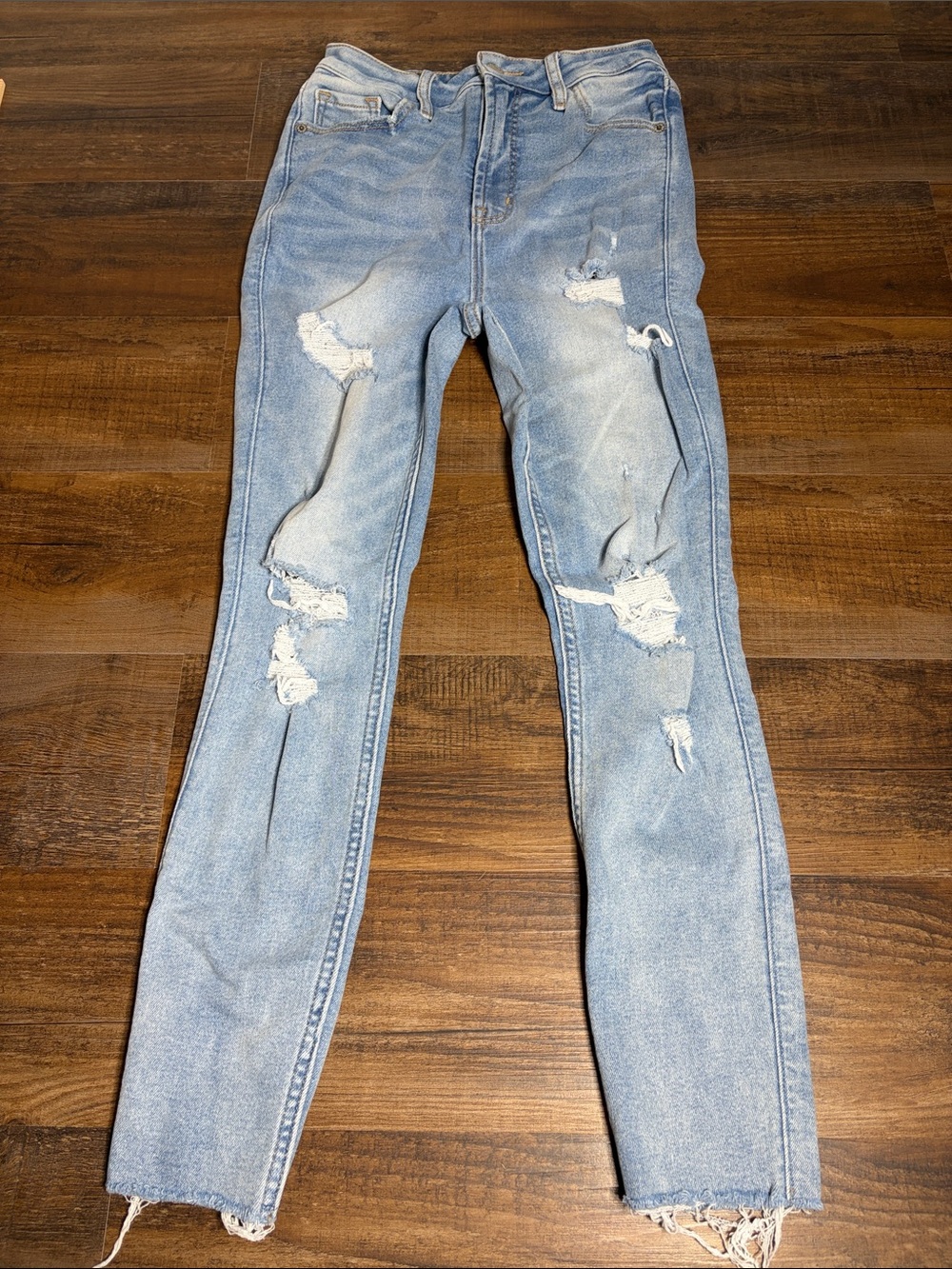 Light Blue Distressed Women’s Jeans